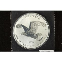 2011 CANADA BALD EAGLE $5 .9999 1 OZ. FINE SILVER