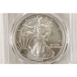 2004 AMERICAN SILVER EAGLE PCGS MS69