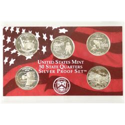 2002 SILVER US 50 STATE QUARTERS PROOF SET NO BOX