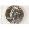 Image 1 : 1961 WASHINGTON SILVER QUARTER PCGS PR66