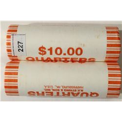 2-$10 ROLLS OF 2010-P & D HOT SPRINGS QUARTERS