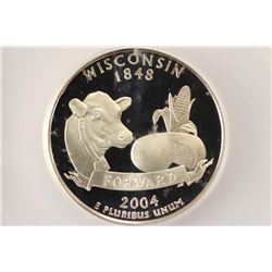 2004-S SILVER WISCONSIN QUARTER ICG PR70 DCAM