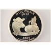 Image 1 : 2004-S SILVER WISCONSIN QUARTER ICG PR70 DCAM