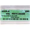 Image 3 : 2004-S SILVER WISCONSIN QUARTER ICG PR70 DCAM