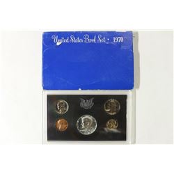 1970 US PROOF SET WITH BOX, 40% SILVER JFK HALF
