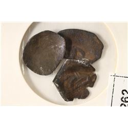 3-ALEXIUS III ANCIENT CUPPED BYZANTINE COINS