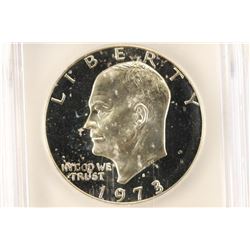 1973-S IKE SILVER DOLLAR ICG PR69 DCAM