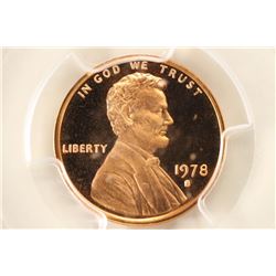 1978-S LINCOLN CENT PCGS PR69RD DCAM