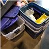 Image 1 : LOT OF STORAGE TOTES AND BINS