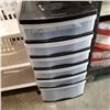 Image 2 : 2 GRACIOUS LIVING ORGANIZERS 6 AND 4 DRAWER, AND WHITE ROLLING CART