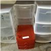 Image 2 : 3-DRAWER PLASTIC ORGANZIERS AND SMALL 3 DRAWER ORGANIZER