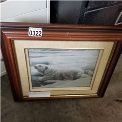 SMALL ROBERT BATEMAN POLAR BEAR PRINT