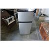 Image 1 : MAGIC CHEF BLACK AND STAINLESS MINIATURE FRIDGE W/ TOP FREEZER