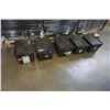 Image 2 : 5 BLACK INTERLOCKING LID STACKING STORAGE TOTES