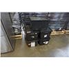 Image 3 : 5 BLACK INTERLOCKING LID STACKING STORAGE TOTES