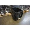 Image 1 : 5 BLACK INTERLOCKING LID STACKING STORAGE TOTES