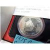 Image 2 : 1975 CANADIAN SILVER DOLLAR CALGARY CENTENNIAL 1875-1975 .500 SILVER