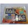 Image 1 : 2 MINT USA COIN SETS, 1979 SETS FROM PHILIDELPHIA MINT AND DENVER MINT PLUS SPECIAL HOLDER AND STAMP