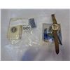 Image 1 : OFFICER BADGES, PIN, JIMMY CARTER COLLECTIBLE CIGARETTES, LIGHT, AND WATCH