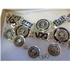 Image 2 : 3 MAYAN CALANDER BRACELETS MARKED 925