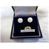 Image 2 : 14KT YELOW GOLD 6.5mm GENUINE CULTIRED PEARL EARRINGS W/ APPRAISAL $500