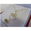 Image 3 : 10KT YELLOW GOLD 6mm CULTURED PEARL PENDANT W/ STERLING GOLD PLATED CHAIN W/ APPRAISAL $500