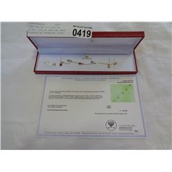 14KT YELLOW GOLD GENUINE 1.65CT GENUINE GEMSTONE HEART BRACELET W/ APPRAISAL $1500