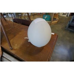 VINTAGE LAUREL GLASS EGG LAMP