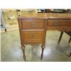 Image 3 : VINTAGE WALNUT VANITY DESK