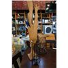 Image 1 : CANDLES HOLDERS AND WOOD ROOSTER