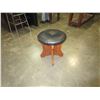 Image 2 : MID CENTURY TEAK AND LEATHER STOOL