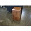 Image 1 : 2 DRAWER OAK FILE CABINET W/ KEY