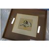 Image 2 : FIRST NATIONS PAINTING EAGLE DANCE SIGNED HARRISON BEGAY
