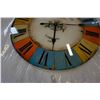 Image 3 : KENSINGTON SATION LONDON LARGE GLASS CLOCK
