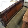 Image 2 : ASHLEY FLOOR MODEL KING SIZE CARVED SLEIGH HEAD BOARD/FOOTBOARD ONLY - NO RAILS