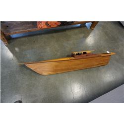 HANDMADE WOOD BOAT