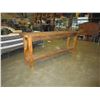 Image 2 : 2-TIER RUSTIC 2 DRAWER SOFA TABLE