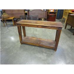 RUSTIC BURLED SOFA TABLE