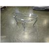 Image 1 : METAL GLASSTOP SOFA TABLE