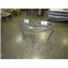 Image 2 : METAL GLASSTOP SOFA TABLE