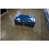 Image 2 : SMALL BLUE TRUNCK AND VINTAGE SUITCASE
