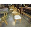 Image 3 : GLASS TOP ROUND RATTAN PATIO TABLE AND 6 CHAIRS