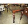 Image 2 : ASHLEY FLOOR MODEL DARK CHERRY STAIN ONE DRAWER DESK - RETAIL $699