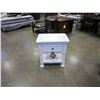 Image 1 : ASHLEY FLOOR MODEL WHITE 1 DRAWER NIGHTSTANF - RETAIL $289