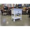 Image 3 : ASHLEY FLOOR MODEL WHITE 1 DRAWER NIGHTSTANF - RETAIL $289