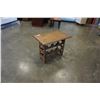 Image 1 : TEAK WINE RACK END TABLE