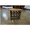 Image 2 : TEAK WINE RACK END TABLE