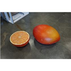 2 OVERSIZED FRUIT PROPS