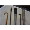 Image 1 : VINTAGE OARS, SPEAR, AND 2 CANES