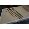 Image 2 : VINTAGE OARS, SPEAR, AND 2 CANES
